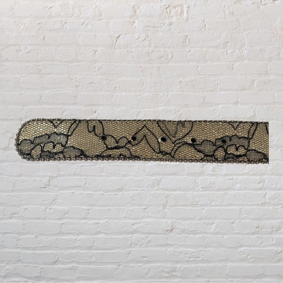 118. TILT Belt - Beige & Black Lace - Ladies Size Large - Picture 5 of 5